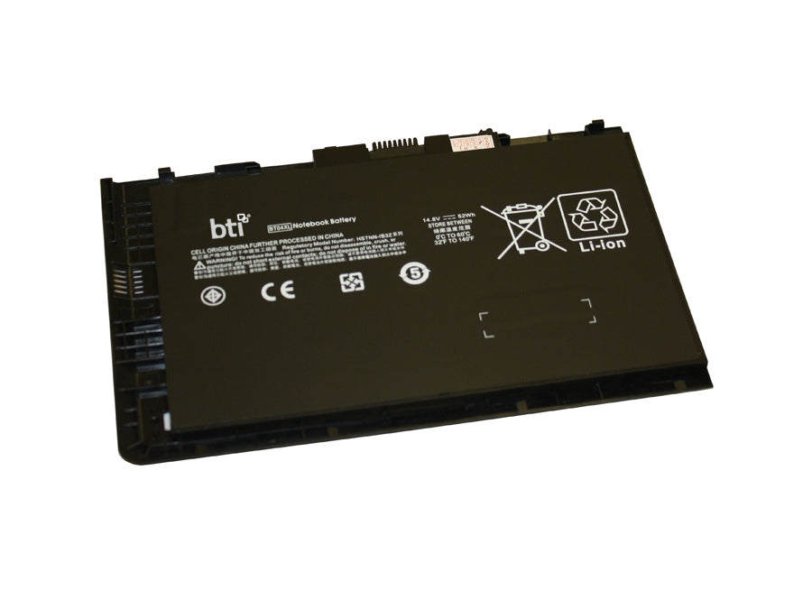 BTI Notebook-Akku – für HP – 49 Wh, 14,8 V (4 Zellen) – Schwarz