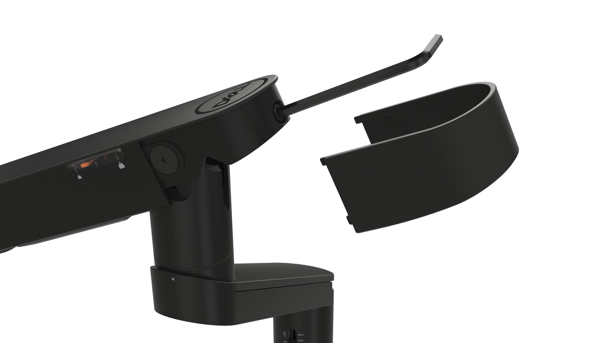 DELL MSA20 – Monitorarm Tischhalterung – Klemme/Durchführung – 19–38" – VESA 100×100 mm – bis 10 kg/Monitor