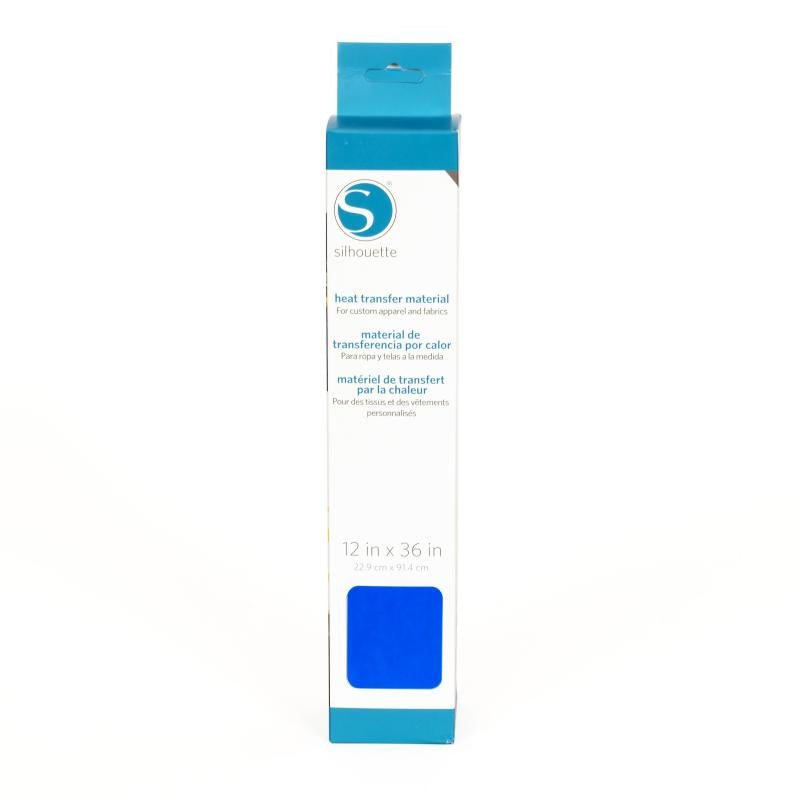 Silhouette Aufbügelfolie (HTV), Flex, Neonblau, 30,5 × 91,4 cm, 1 Rolle, HEAT-12SM-NBLU
