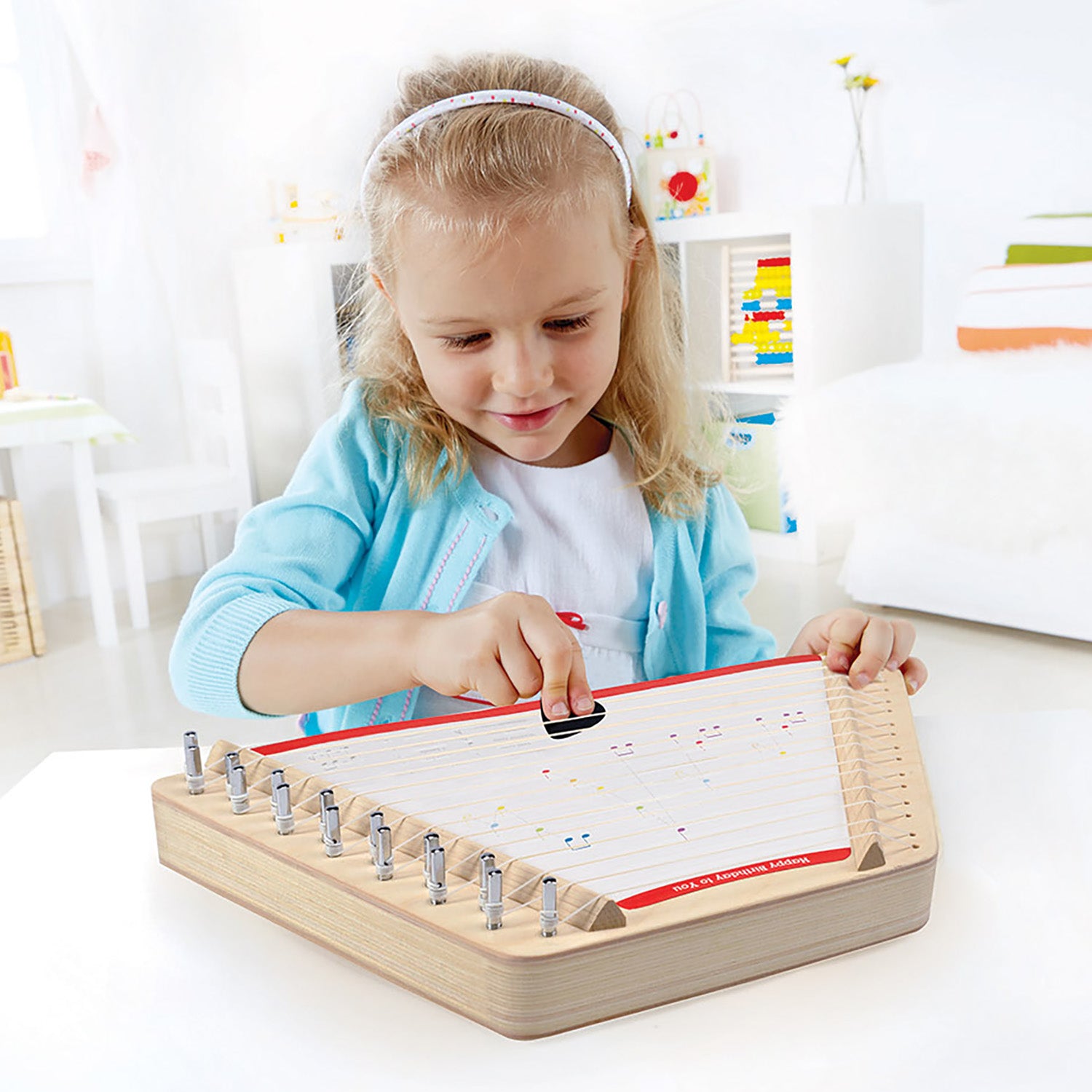 Hape Harfe – 20,1 × 3,4 × 40 cm – 5 Lieder – ab 3 Jahren – Holz