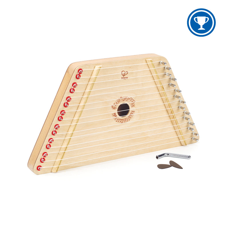 Hape Harfe – 20,1 × 3,4 × 40 cm – 5 Lieder – ab 3 Jahren – Holz