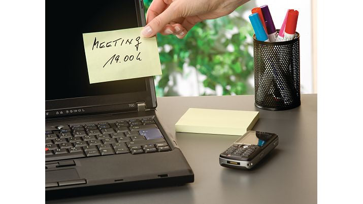 TESA Haftnotizen 57657 – rechteckig – gelb, 100 Blätter
