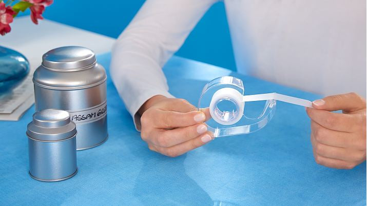 TESA 57477 Klebefilm matt/unsichtbar – 19 mm × 33 m, transparent, PP, permanent, beschriftbar, 1 Stück