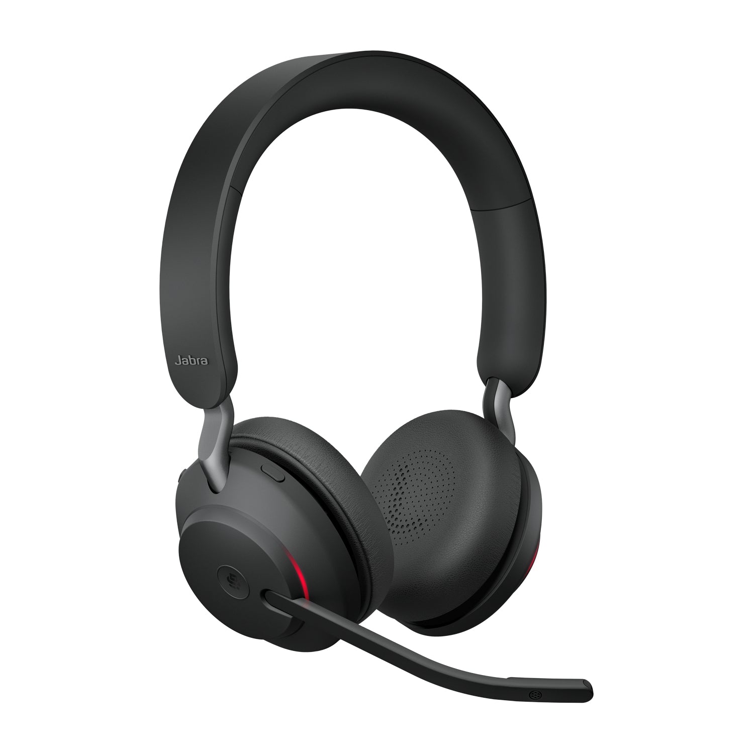 Jabra Evolve2 65 Office-Headset – On-Ear, Stereo, BT, ANC, MS Teams zertifiziert, mit USB-A-Dongle, Schwarz, B