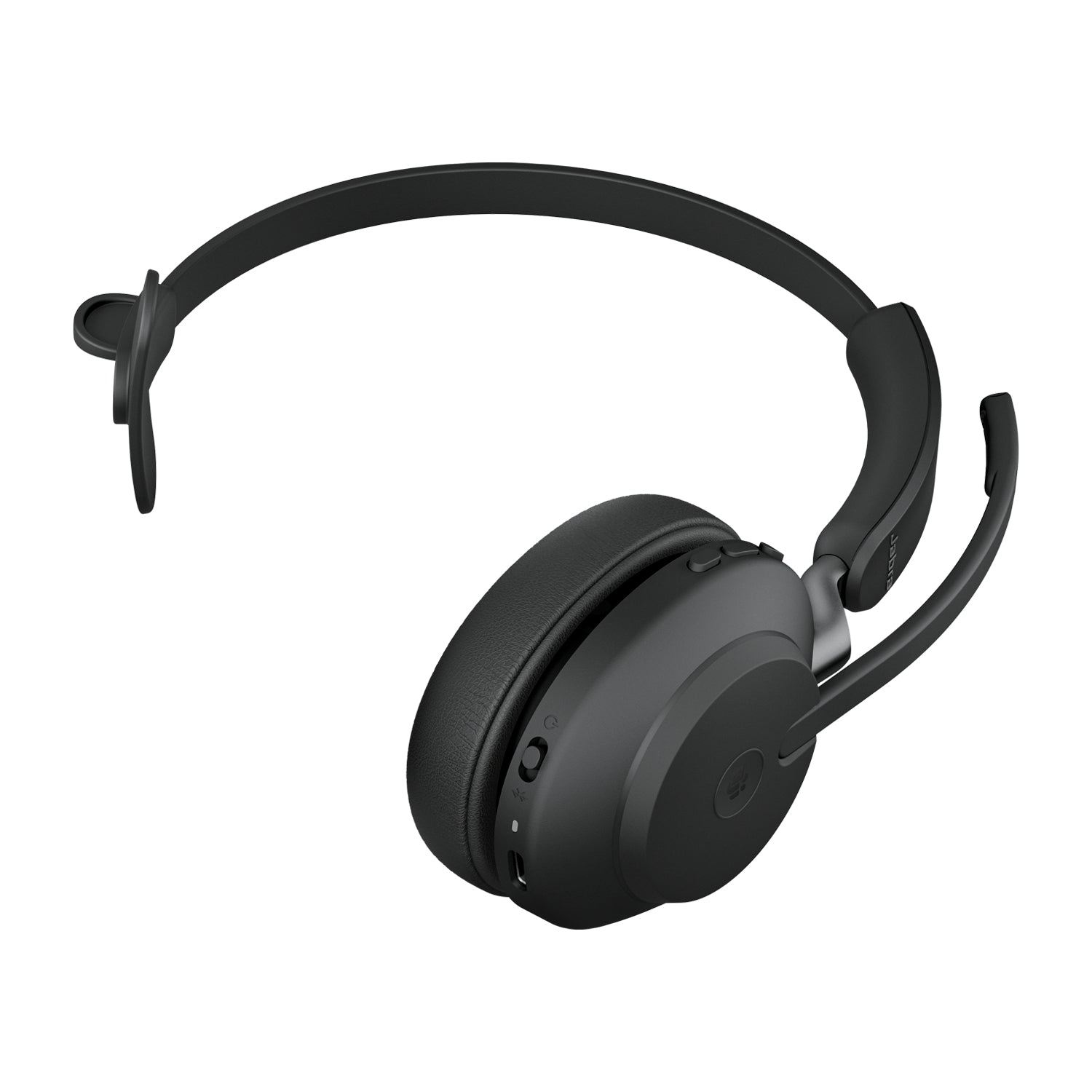 Jabra EVOLVE2 65 LINK380A MS – Mono Headset – Bluetooth (USB‑A), mit Stand – Schwarz