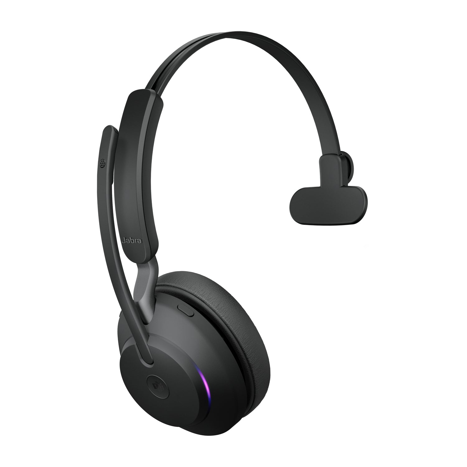 Jabra EVOLVE2 65 LINK380A MS – Mono Headset – Bluetooth (USB‑A), mit Stand – Schwarz