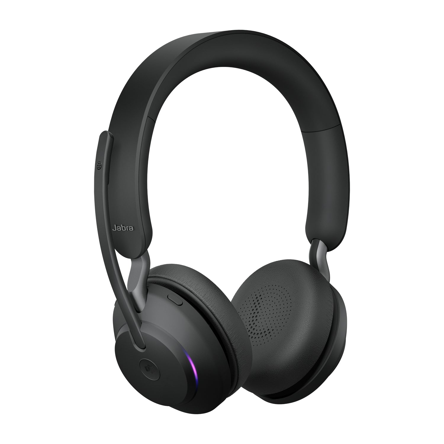 Jabra Evolve2 65 Office-Headset – On-Ear, Stereo, BT, MS Teams zertifiziert, mit USB-A-Dongle, Schwarz