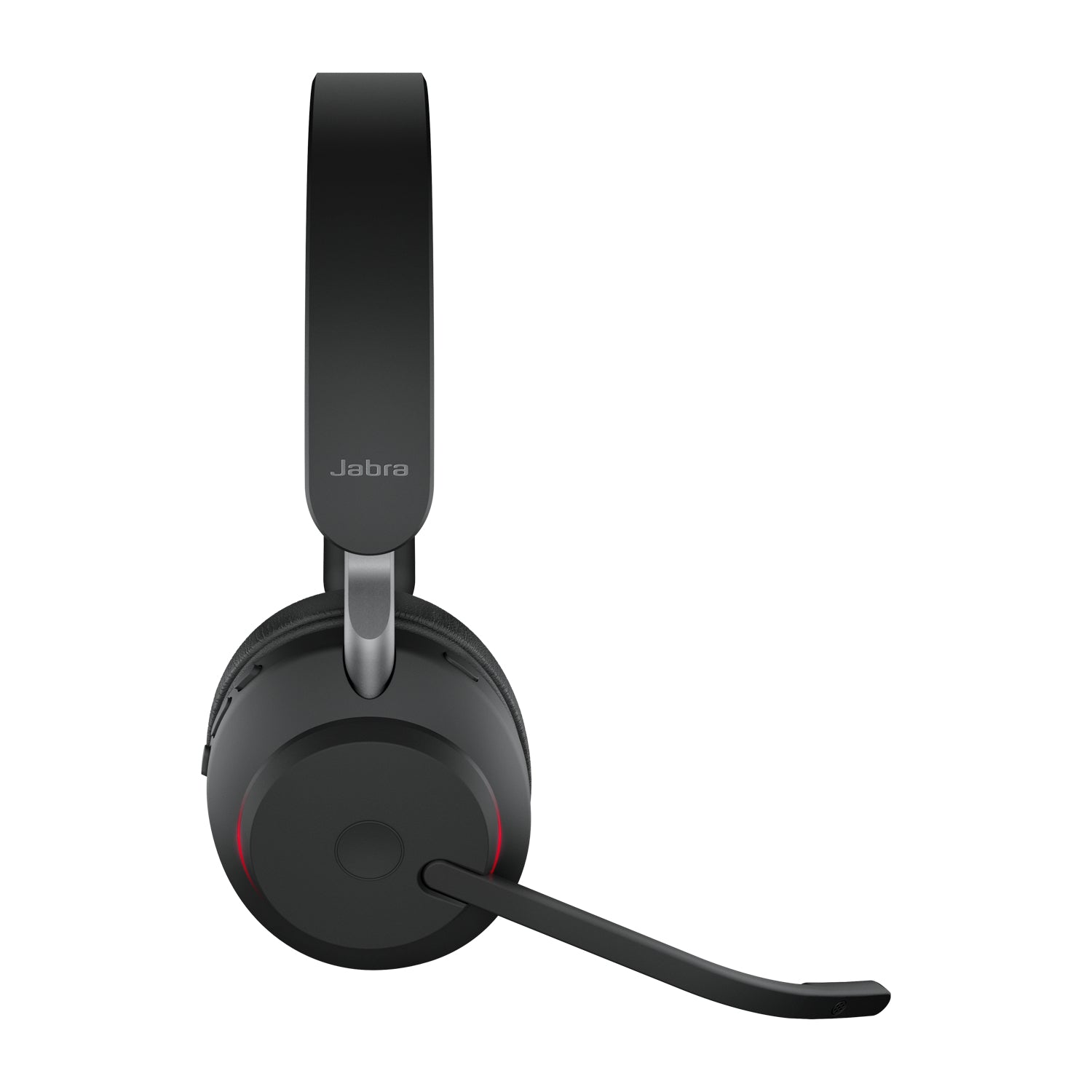 Jabra Evolve2 65 Office-Headset – On-Ear, Stereo, BT, ANC, UC-optimiert, mit USB-C-Dongle, Schwarz, BT 5.0