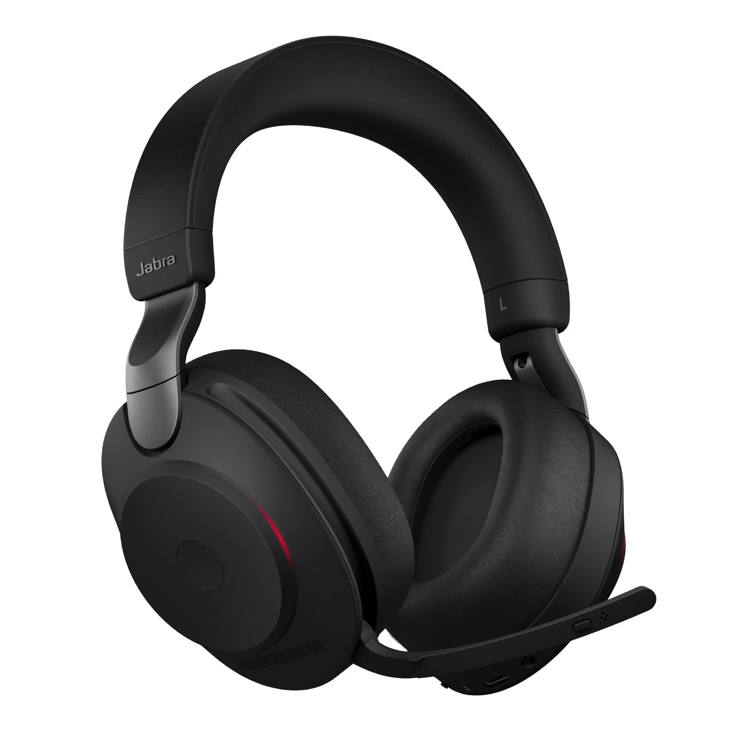 Jabra Evolve2 85 UC Office-Headset – Over-Ear, Stereo, Kabel + BT, ANC, mit USB-A-Dongle, Schwarz, BT 5.0