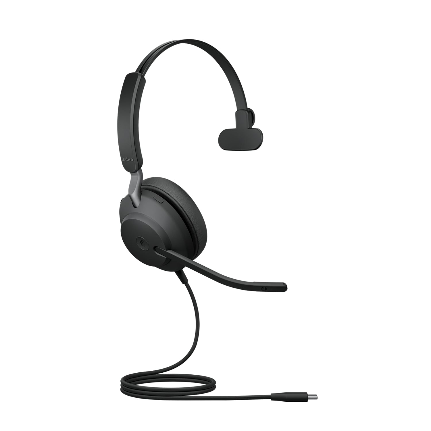 Jabra Evolve2 40 SE Office-Headset – On-Ear, Mono, Kabelgebunden, USB-C/USB-A, UC-optimiert, Schwarz