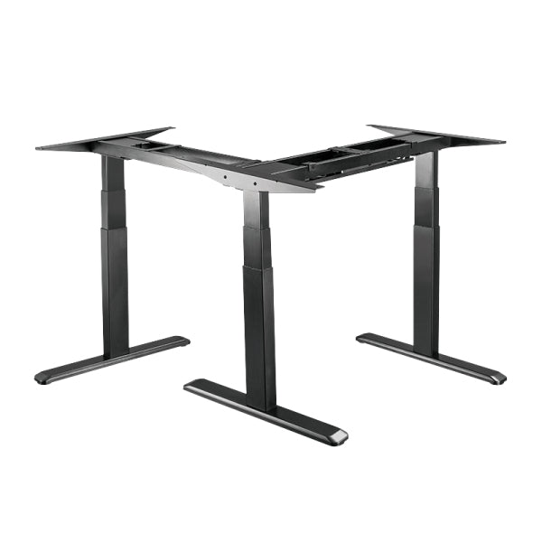 LogiLink Stehtisch – 120–190 × 62–128 cm – Schwarz – Höhenverstellbar