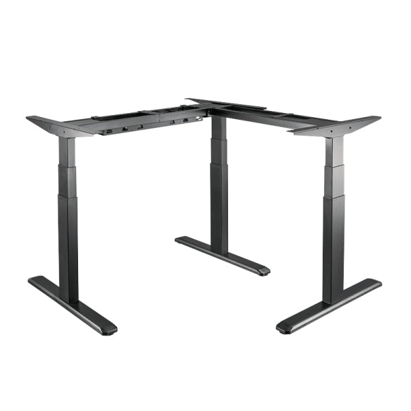 LogiLink Stehtisch – 120–190 × 62–128 cm – Schwarz – Höhenverstellbar
