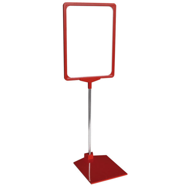 Franken Tischaufsteller – für A4 – höhenverstellbar – rot – Metall – 1 Stk.