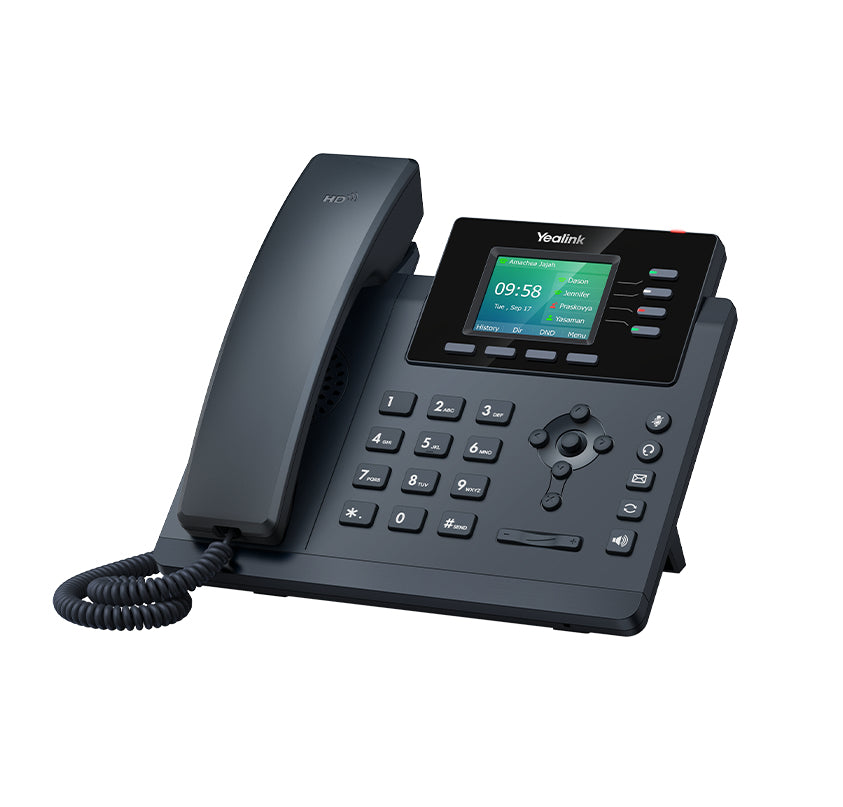 Yealink IP-Telefon – WLAN-Telefon, 4 Leitungen, WLAN, Schwarz