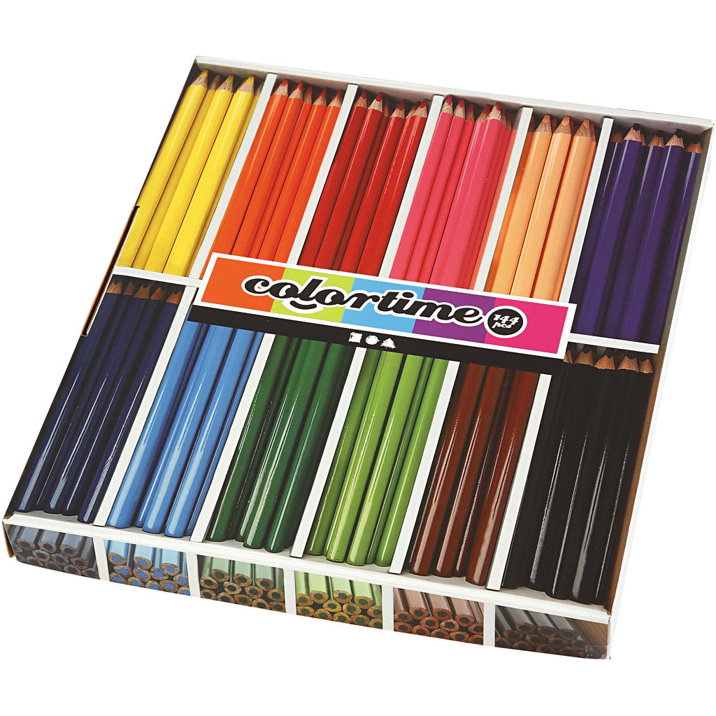 Creativ Company Buntstifte – mehrfarbig, 144 Stück, Ø 5 mm