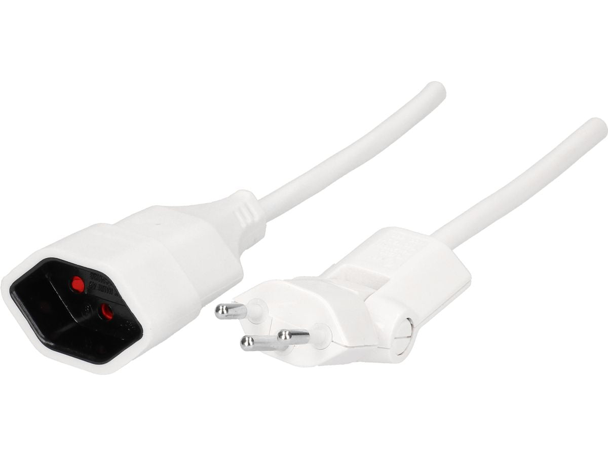 Max Hauri AG Max Hauri Verlängerungskabel – T12–T13, 10 m, 3×1,5 mm², weiss