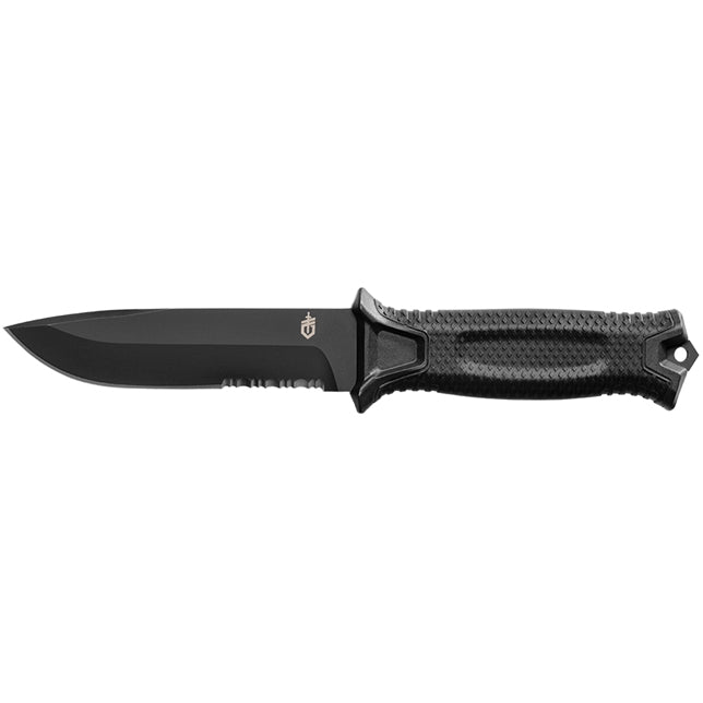 Gerber STRONGARM SE – Survivalmesser 122 mm, Edelstahl, feststehend, Wellenschliff, schwarz
