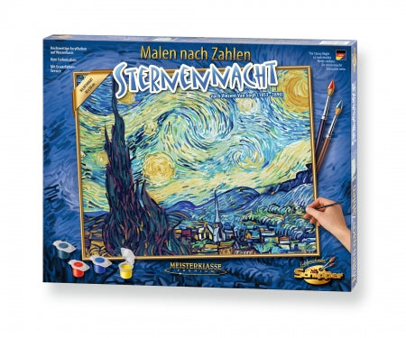 Schipper Sternennacht – Malen-nach-Zahlen-Set – 50 × 40 cm – Acrylfarbe – ab 8 Jahren