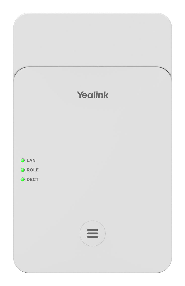 Yealink W75 Mini MC – DECT-Basisstation, bis zu 20 Handteile, kein PoE, Weiss