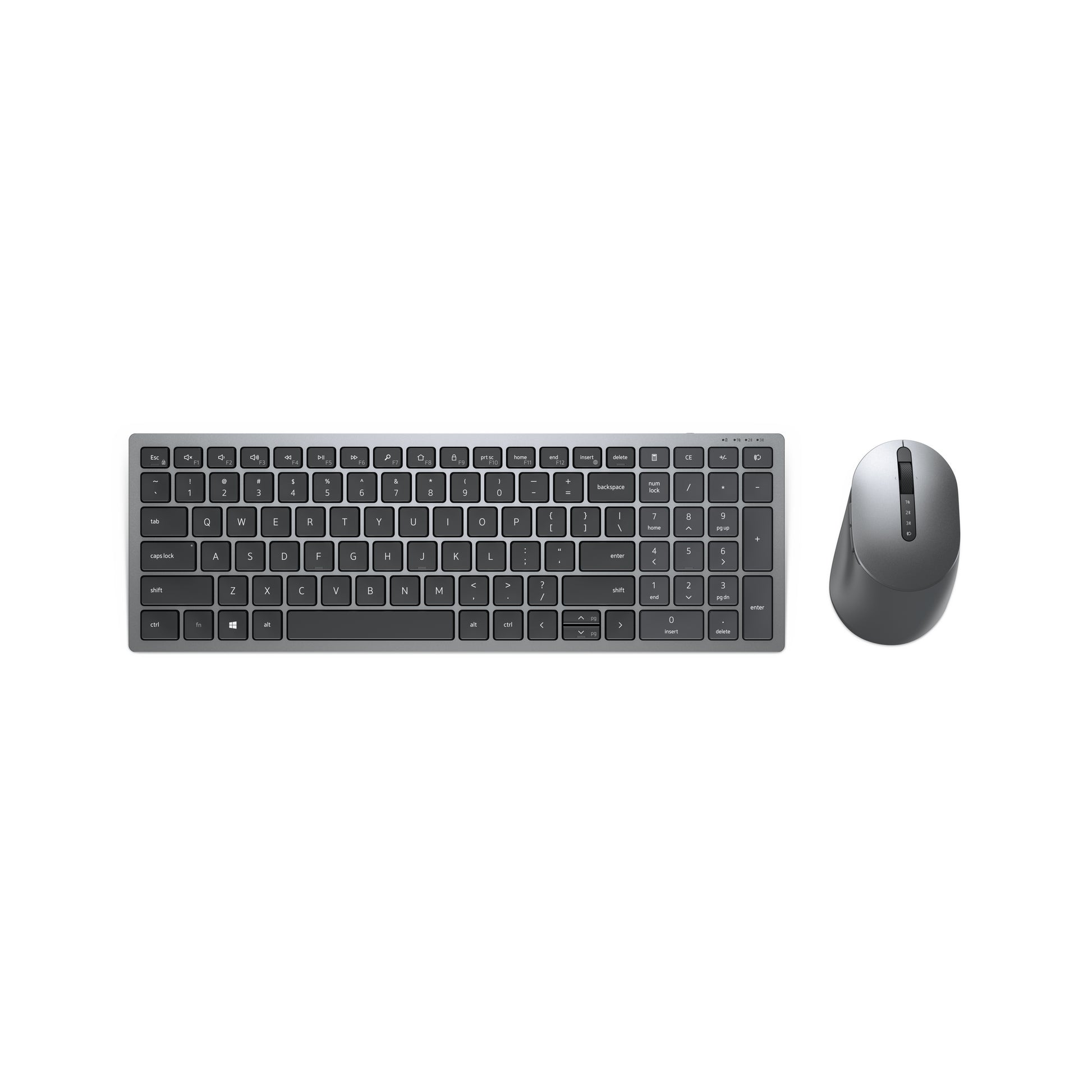 Dell Tastatur und Maus – KM7120W, Kabellos (RF + Bluetooth), UK (QWERTY)