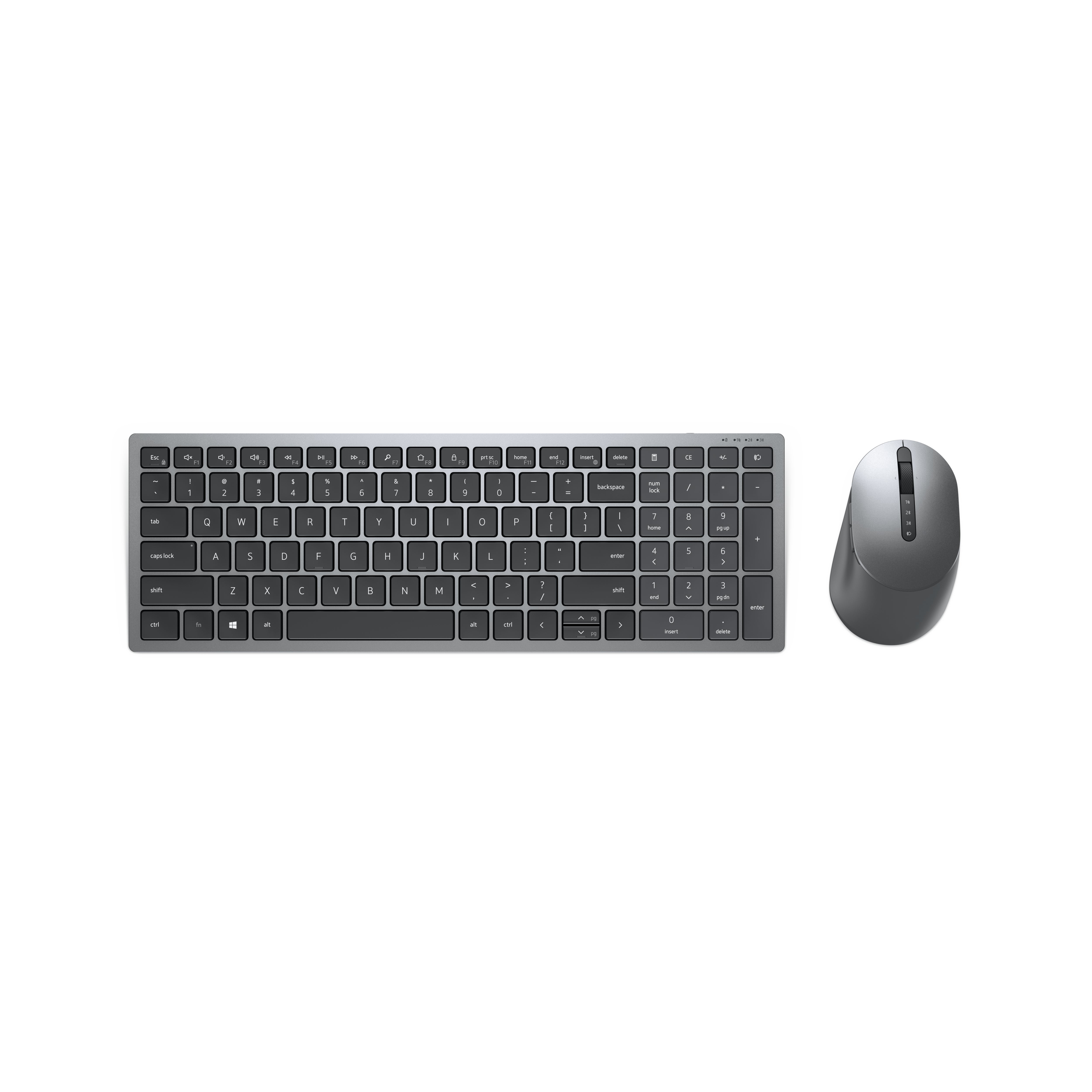 Dell Tastatur und Maus – KM7120W, Kabellos (RF + Bluetooth), UK (QWERTY)