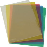Q-CONNECT Sichtmappe A4 – Gelb, Kunststoff, Glänzend, 150 µm, 100er-Pack, 100% Rezyklierbar