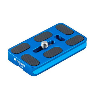 Benro GD3WH Getriebeneiger – 3-Wege-Stativkopf, 3/8" Anschluss, Traglast 6 kg – Schwarz/Blau