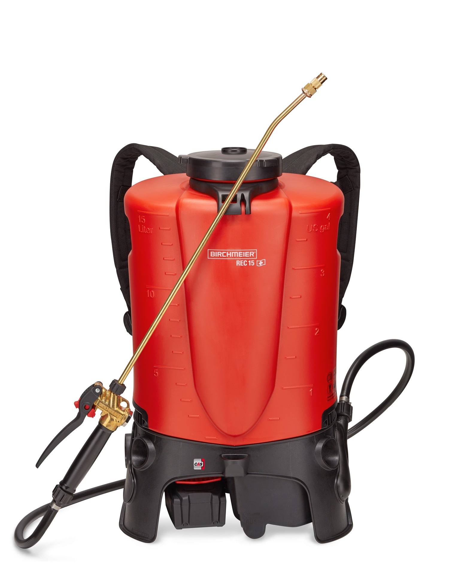 Birchmeier Drucksprüher REA 15 AC1 – 15 l, schwarz/rot, Kunststoff