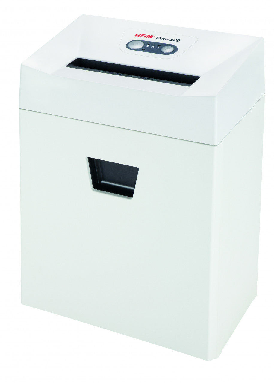 HSM PURE 320 – Aktenvernichter, DIN P-4, Partikelschnitt 3,9 × 30 mm, 25 l