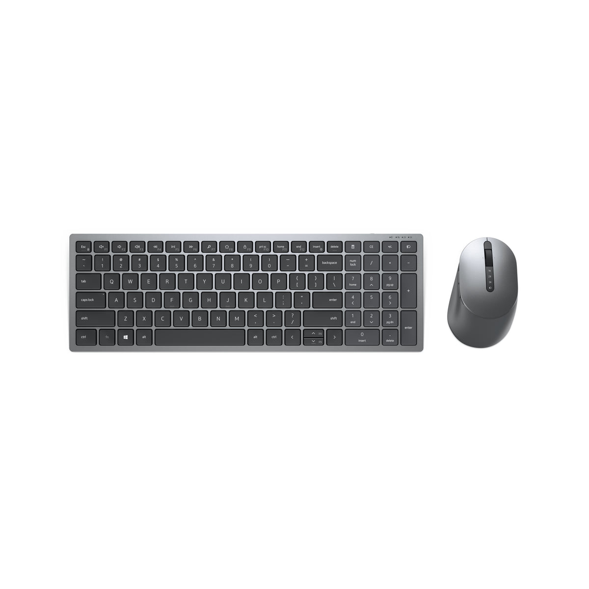 DELL Pro Plus Compact KM7120W – Tastatur-Maus-Set – Bluetooth & 2,4 GHz – QWERTZ (DE) – Grau