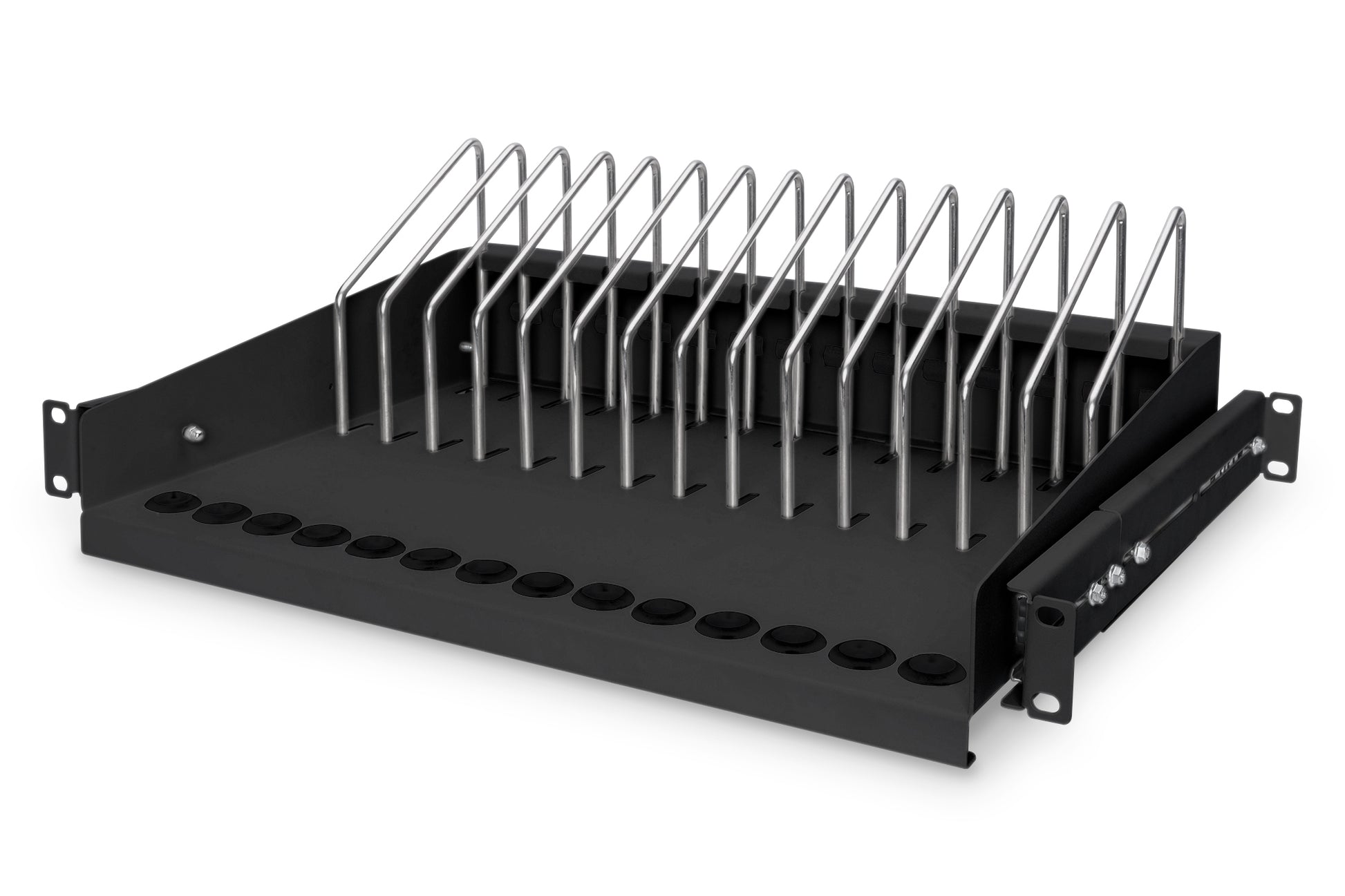 Digitus Rack-Regalboden – ausziehbar – 19" – 1U – 483 × 340 × 175 mm – 50 kg – für Tablets, Notebooks, Smartphones