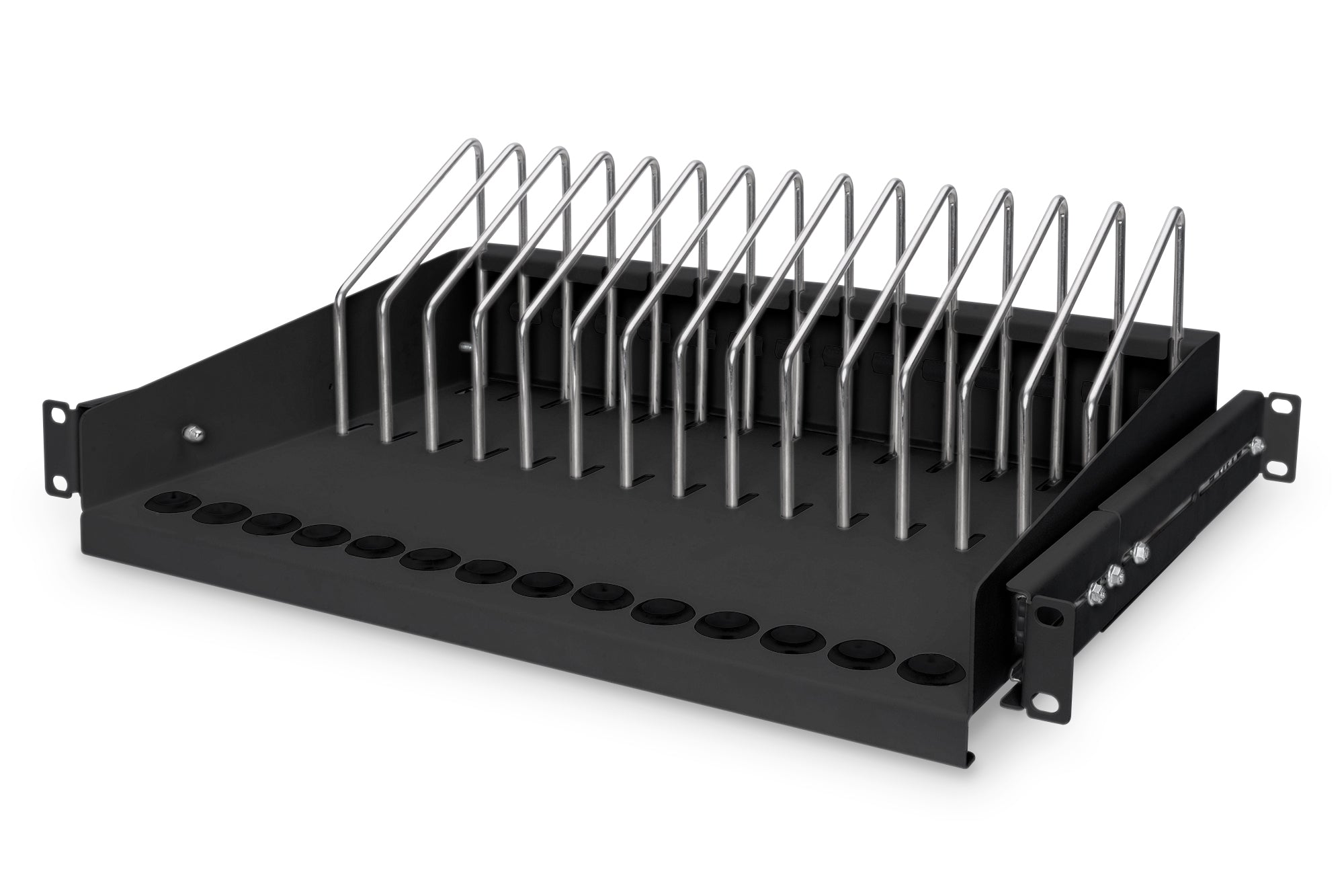 Digitus Rack-Regalboden – ausziehbar – 19" – 1U – 483 × 340 × 175 mm – 50 kg – für Tablets, Notebooks, Smartphones