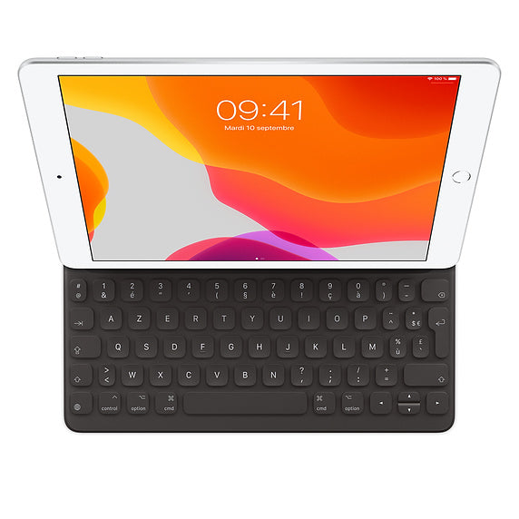 Apple Smart Keyboard – AZERTY (FR) – schwarz – für iPad Pro 10,5", iPad Air (3. Generation), iPad (7.–9. Generation)