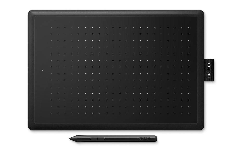 Wacom One By Medium – Stifttablet – 216 × 135 mm – USB – 2k Druckstufen – Schwarz/Rot