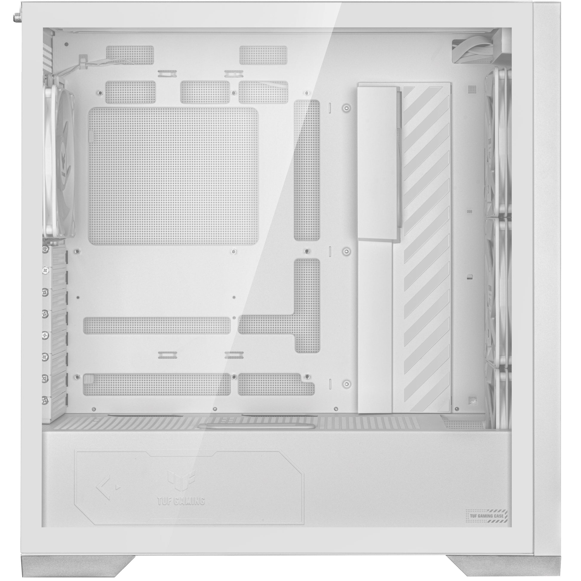 ASUS TUF Gaming GT302 ARGB – PC-Gehäuse – Weiss, EATX/ATX/mATX/Mini-ITX, 3×140 mm Front, Seitenfenster