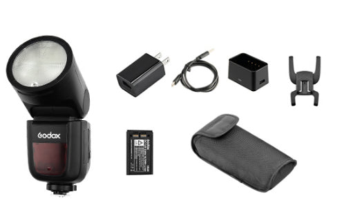 Godox V1 Nikon Kompaktes Blitzlicht – TTL, 28–105 mm, 5600 K, 2600 mAh Akku, 480 Blitze – für Nikon