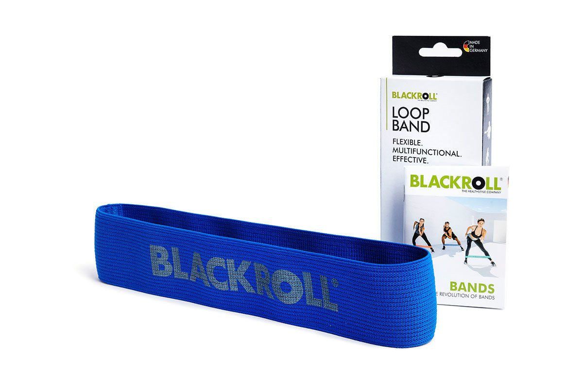 Blackroll Fitnessband, 32,0 cm × 6,0 cm, Naturkautschuk, Polyester, Blau, Sehr schwer, Waschbar – 1 Stück