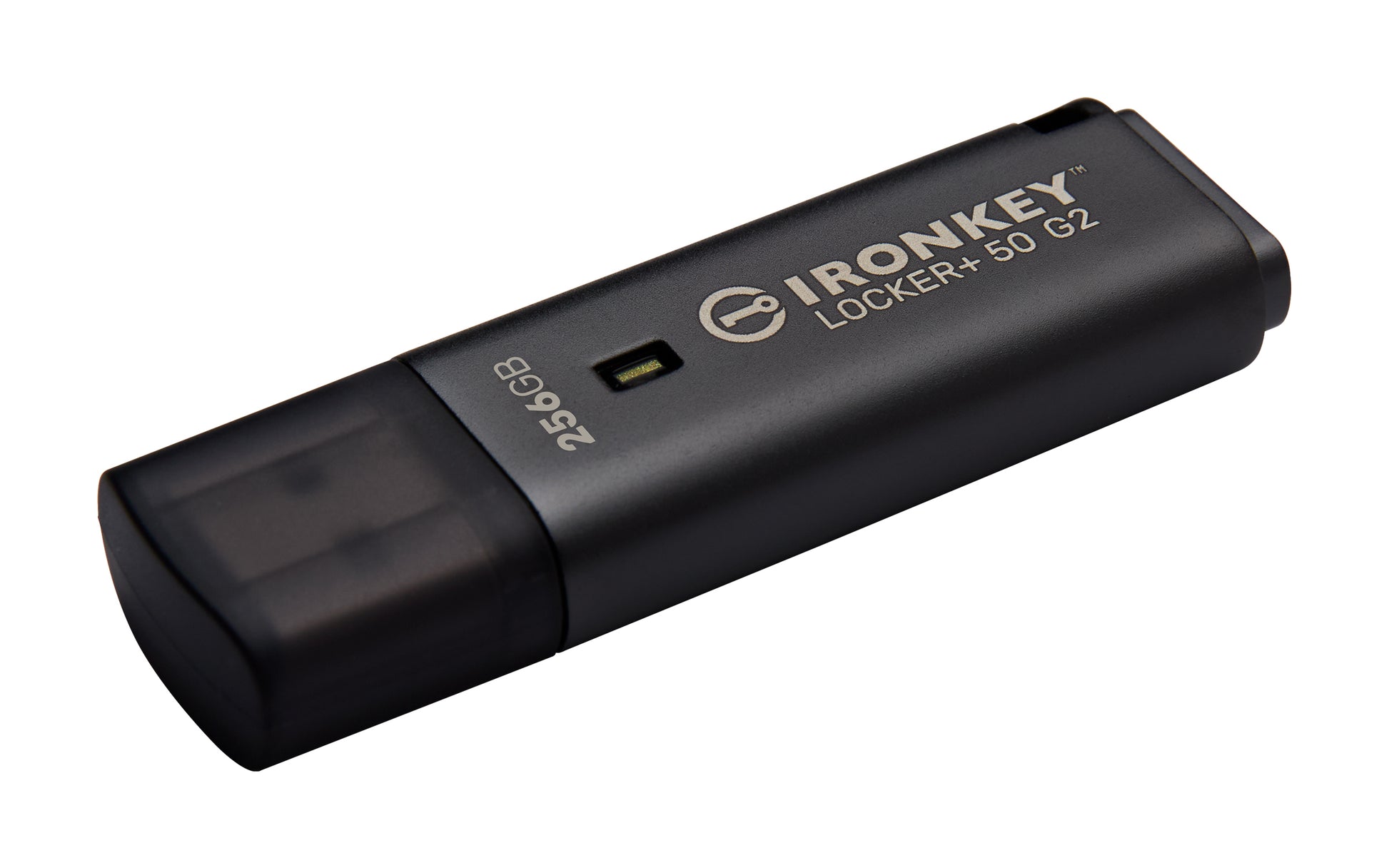 Kingston Technology Kingston IronKey Locker Plus 50 G2 USB-Stick 256 GB – USB-A 3.2 Gen 1, 145/115 MB/s, FIPS 197, AES-256