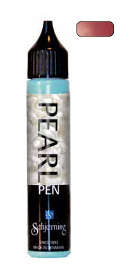 Schjerning Pearl Pen – dunkelrot Perleffekt, 28 ml