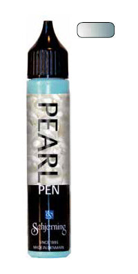 Schjerning Perlenstift – himmelblau perleffekt, 28 ml, für Papier, Textilien & Keramik