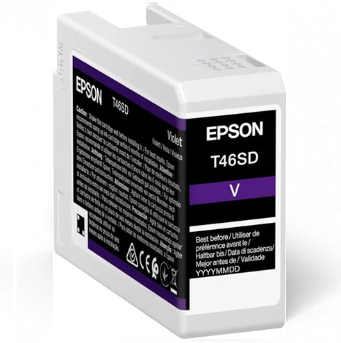 Epson Tintenpatrone T46SD, violett, 25 ml – für Inkjetdrucker/Multifunktionsgeräte