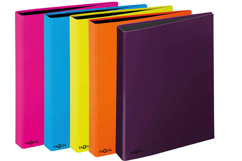 Pagna Ringbuch – 2-Ring Ø 20 mm – für A4 – Rückenbreite 3,5 cm – mehrfarbig – 12 Stk.
