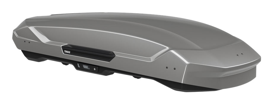 Thule Dachbox Motion 3 XL – harte Ausführung, 500 l, bis 75 kg, mit Verriegelung – titan