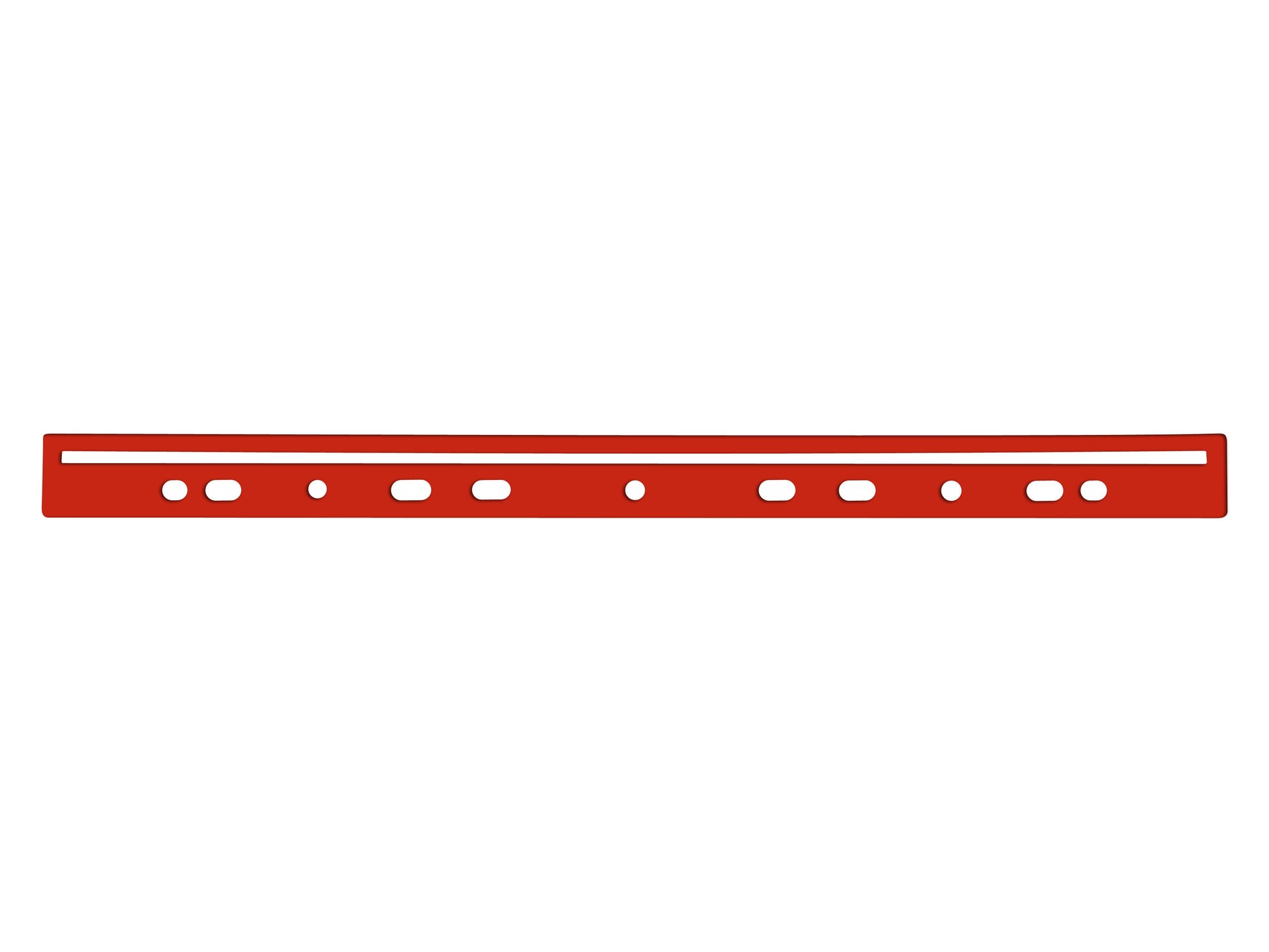 Q-CONNECT Ablageprodukt – Kunststoff, Rot, 20×310×2 mm, 12 Stk.