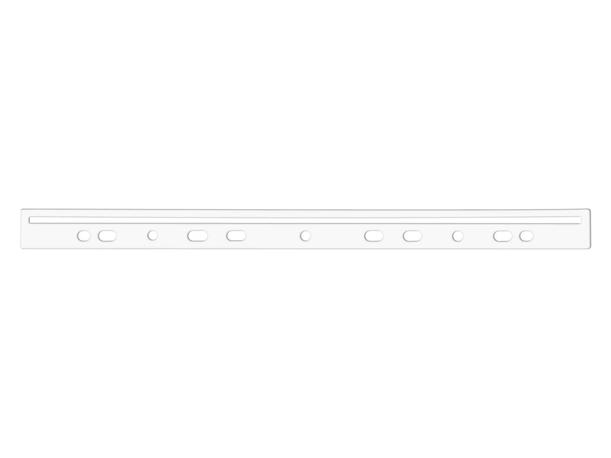 Q-CONNECT Ablageprodukt – Kunststoff, weiss, 20×310×2 mm