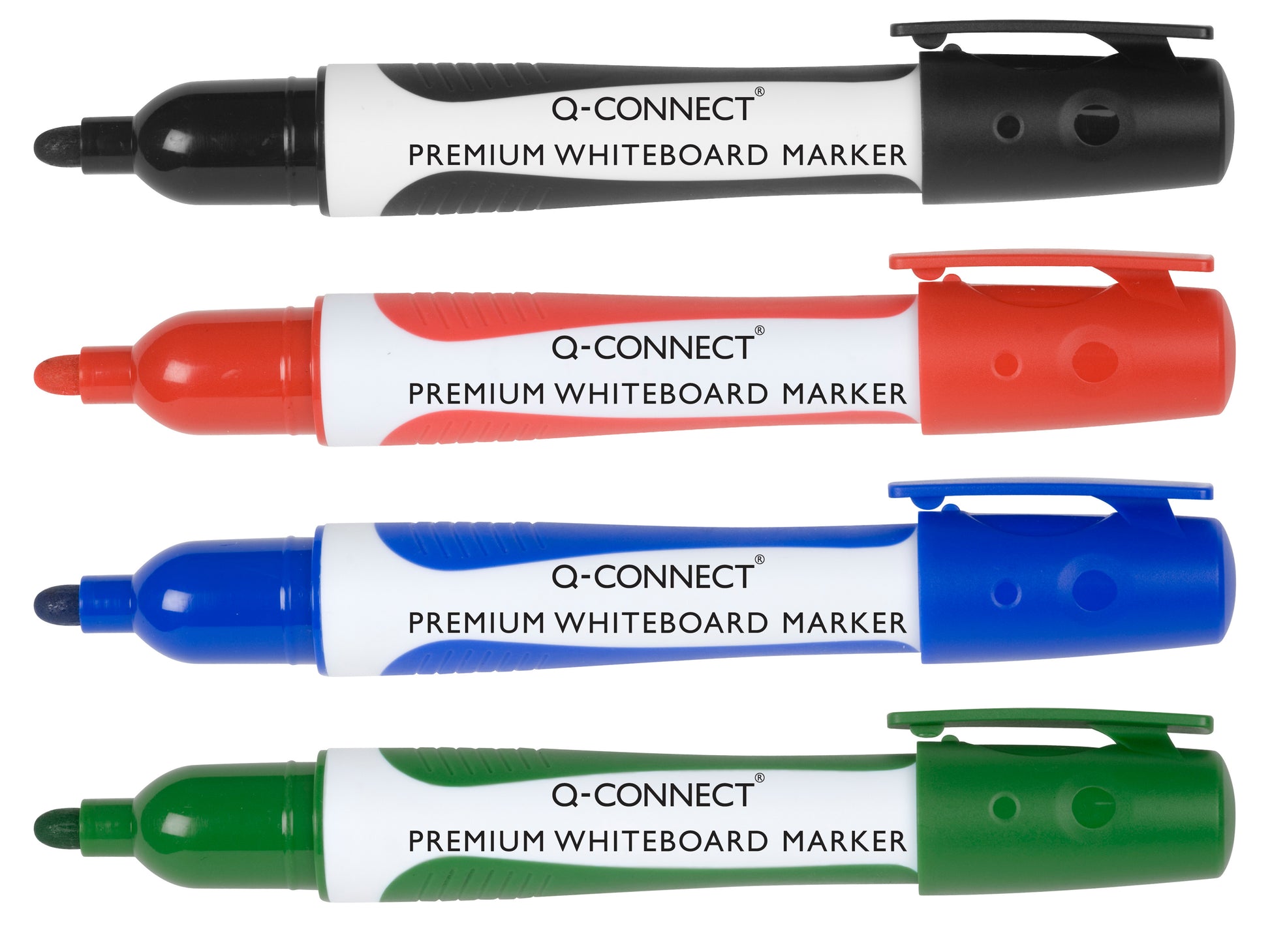 Q-CONNECT Whiteboard-Marker – Rundspitze 3 mm – Rot – Trocken abwischbar