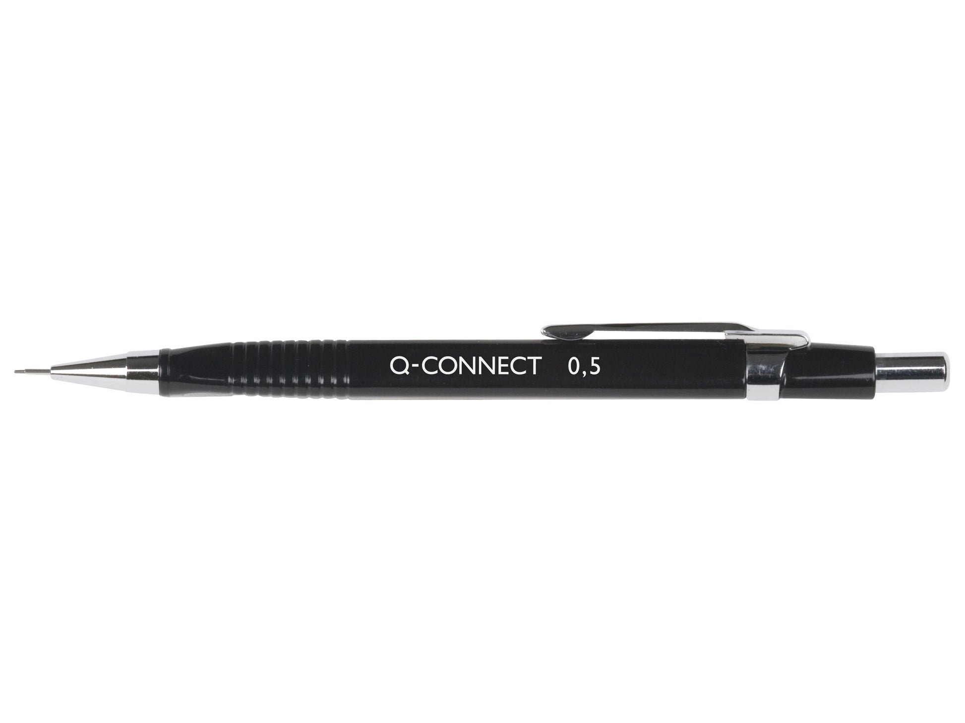Q-Connect Office Druckbleistift – 0,5 mm, schwarz, mit Radierer
