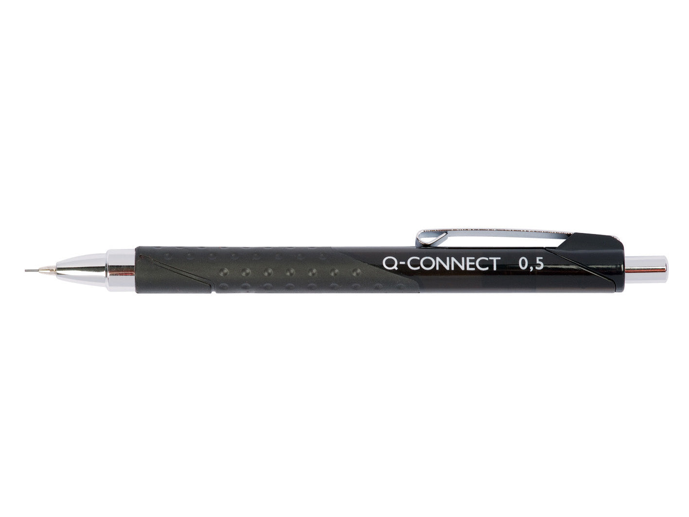 Q-Connect Office Druckbleistift – 0,5 mm, schwarz, mit Radierer