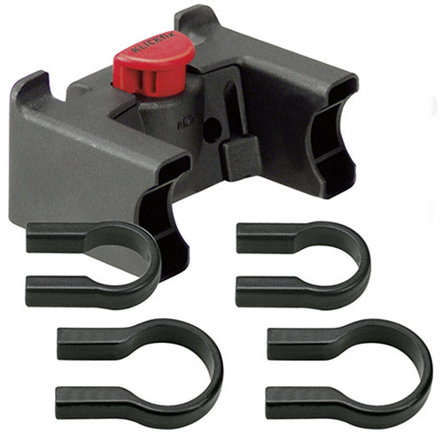 KLICKfix Adapter für Lenkerhalterung – bis 7 kg, für Ø 22–31,8 mm Lenker – schwarz, Polyamid