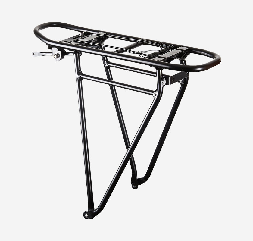 racktime Gepäckträger ECO 2.0 Tour – bis 25 kg, für 28" Räder – schwarz, Aluminium – 124 × 371 × 412 mm